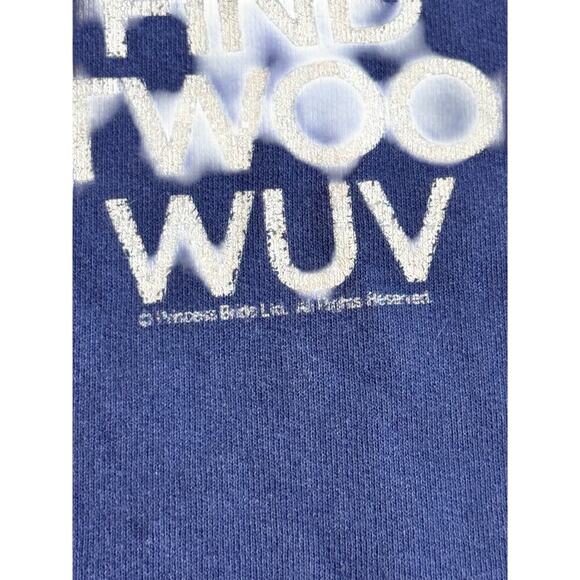 VTG RARE Princess Bride Ltd Find Twoo Wuv Original Hanes Crewneck sweatshirt L - Picture 10 of 11